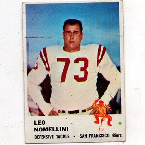 1961 FLEER #67 LEO NOMELLINI 49ers